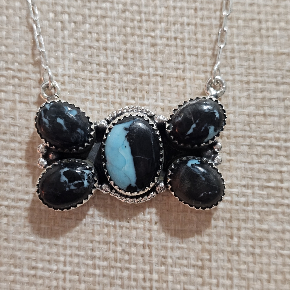 Elegant Silver and Blackberry Dahlia Necklace